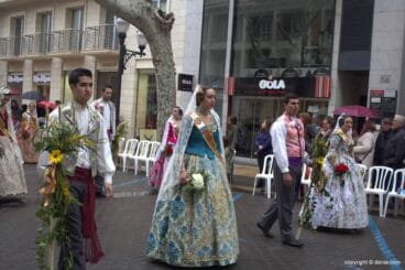 Ofrenda Flores Fallas Dénia 2015 – Falla Oeste