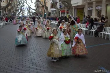Ofrenda Flores Fallas Dénia 2015 – Falla Baix la Mar