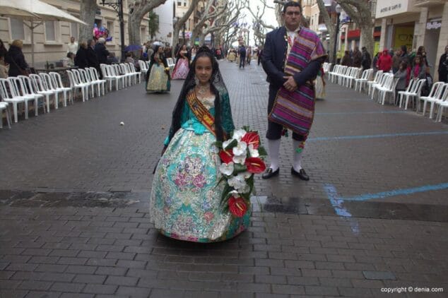 196 Ofrenda Flores Fallas Dénia 2015 Junta Local fallera