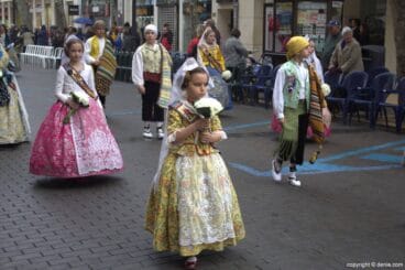 Ofrenda Flores Fallas Dénia 2015 – Falla Campaments