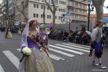 Ofrenda Flores Fallas Dénia 2015 – Falla Campaments