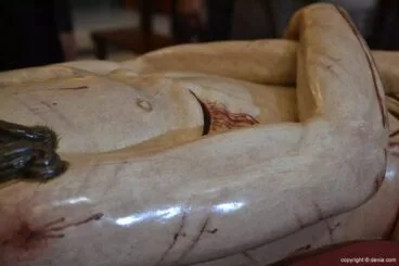 Llegada de la Santíssima Sang restaurada – detalle del torso