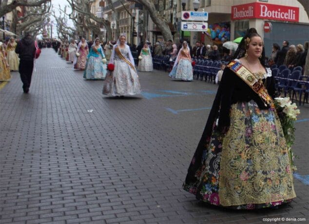 90 Ofrenda Flores Fallas Dénia 2015 Falla Diana