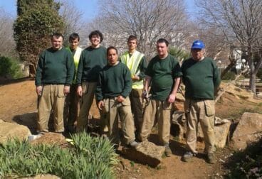 Alumnos del taller de jardinería