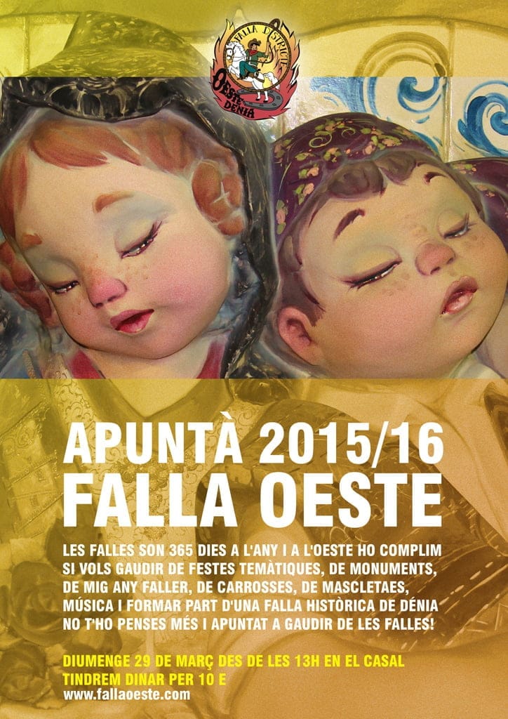 La falla Oeste comienza el nuevo ejercicio con la 'Apuntà' 1 Apuntà Falla Oeste