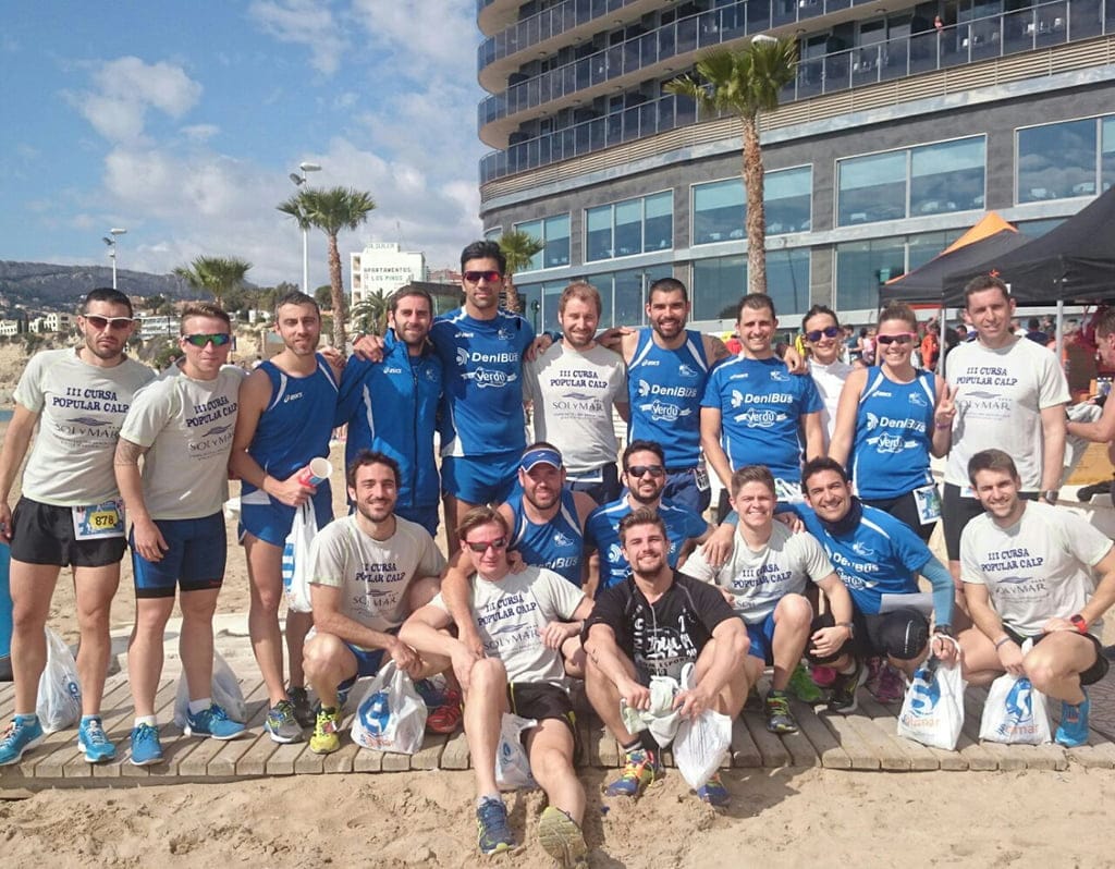 Atletas del Gin Running Tonic Club en Calpe