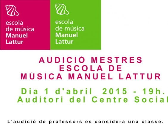 Audición de profesores de la Escola de Música Manuel Lattur