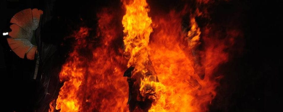 Cremà de las fallas de Dénia