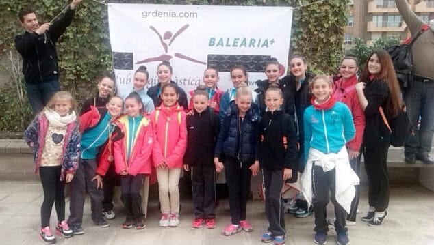 Gimnasta del Club Gimnàstica Rítmica Dénia en Alicante