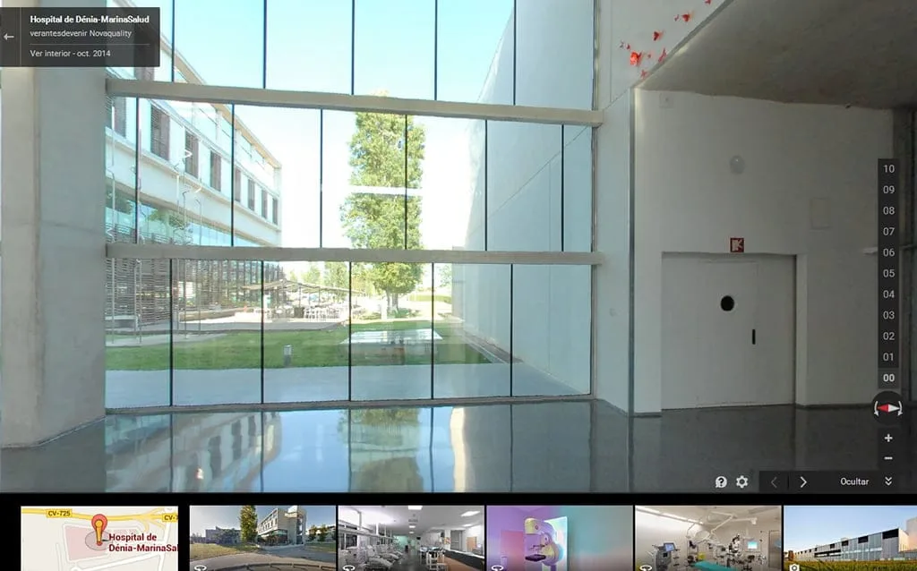Hospital de Dénia en Google Street View