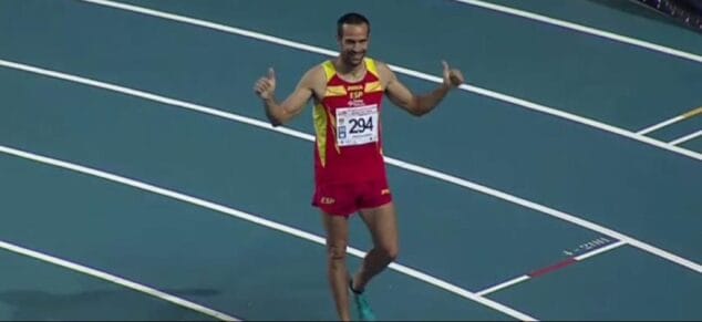 Juanra Pous tras la final del 800