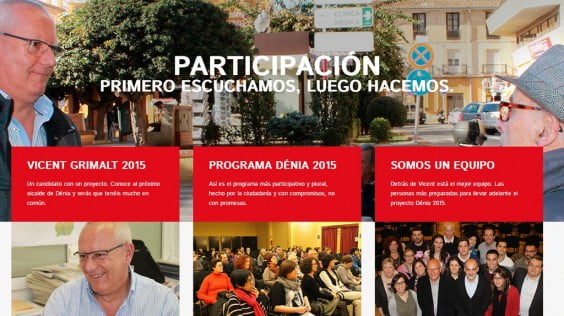 Página web PSOE Dénia