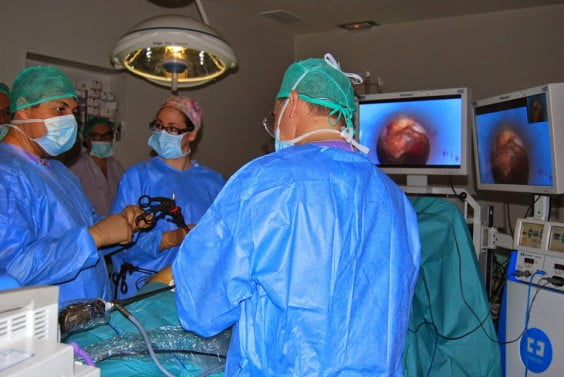 intervención de cirugía laparoscópica