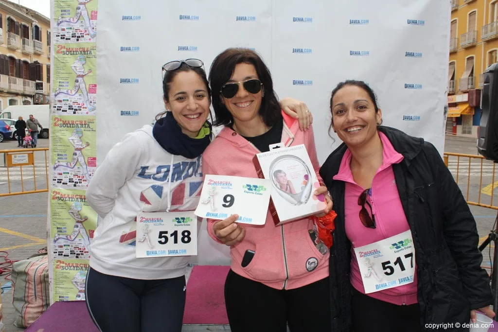 Entrega de premios de la 2º Marcha Solidaria a favor del Raquel Payà