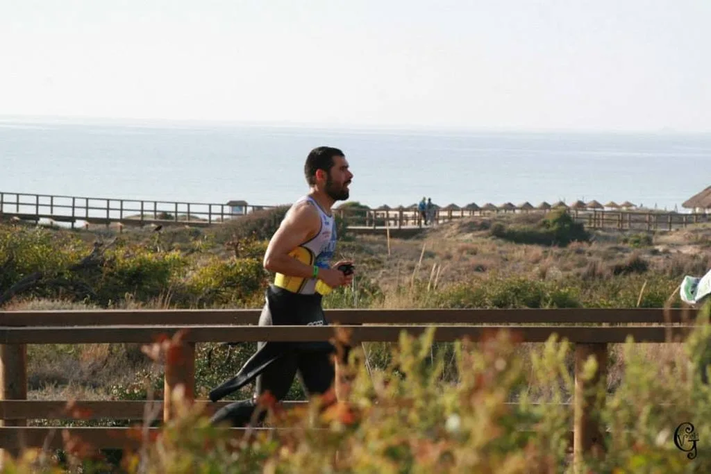 Sergio Alberola fue el mejor en la categoría G40-44 del Triatlón de Elche 2 Emilio Ronda durante el tramo de carrera a píe.