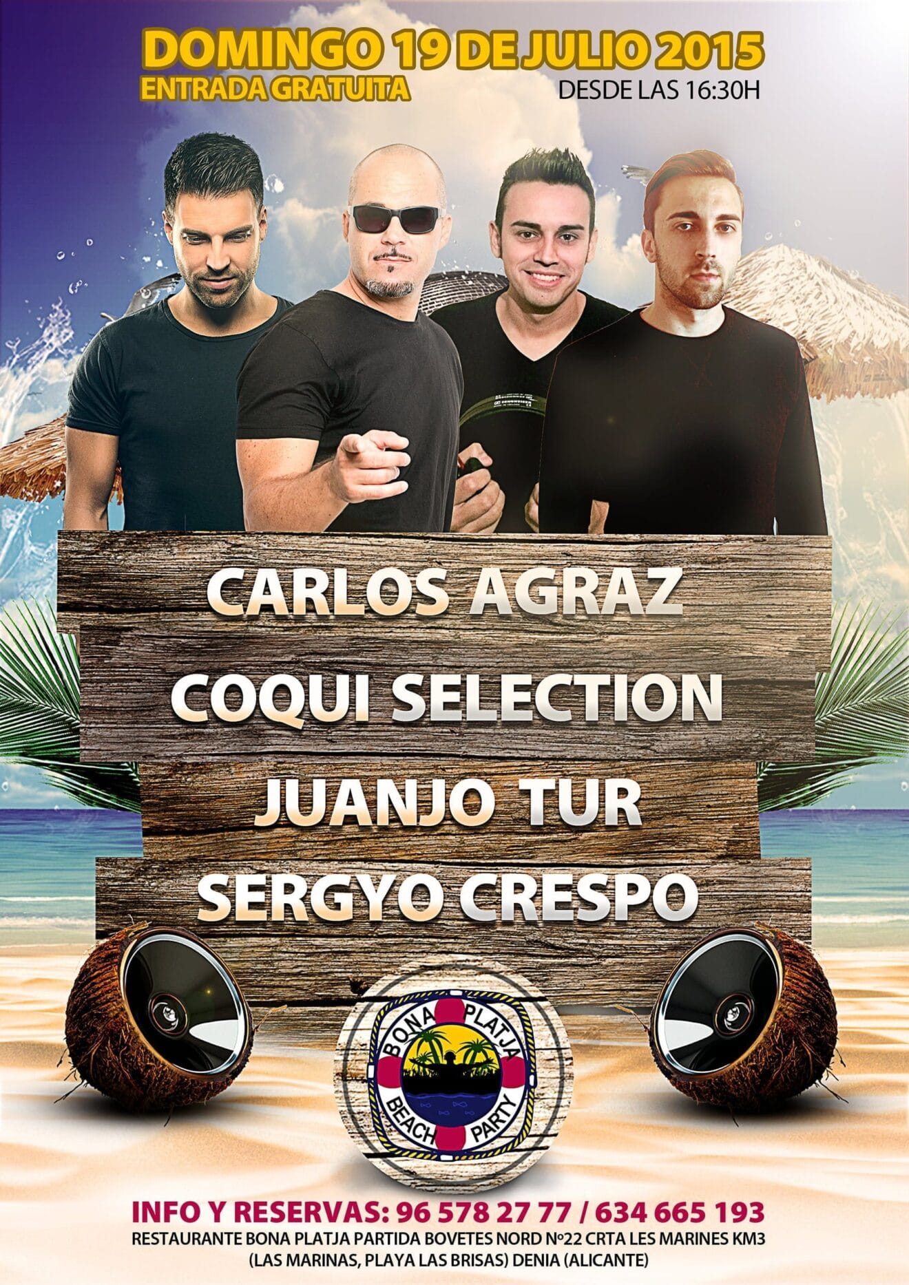 Fiesta Bona Platja 19 julio