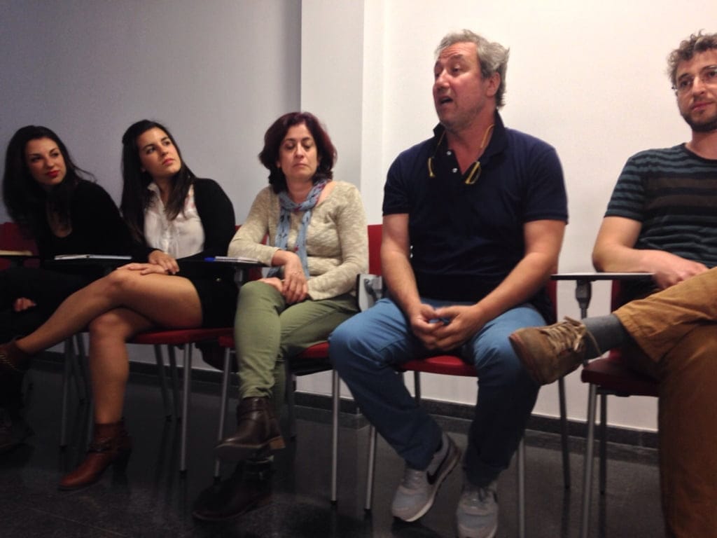 Mario passero en el encuentro de escuelas de teatro