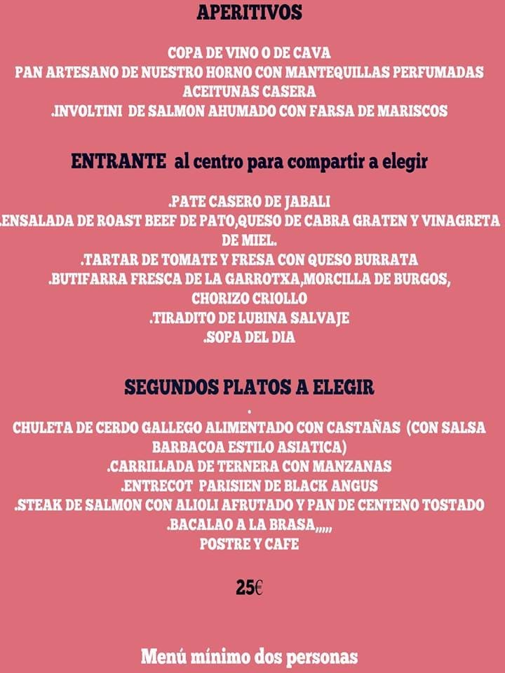 Menú Restaurante Al Punto