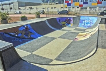 Pintando la pista de skate