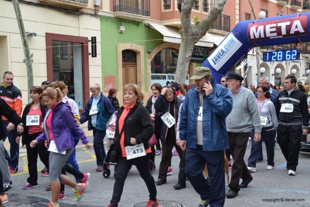 Salida de los caminantes