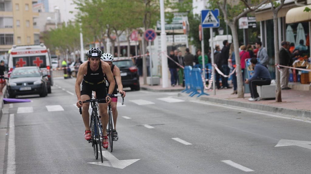 Sergio Alberola en el tramo de bici