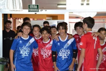 Sonrisas antes del partido