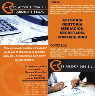 Contable y fiscal flyer