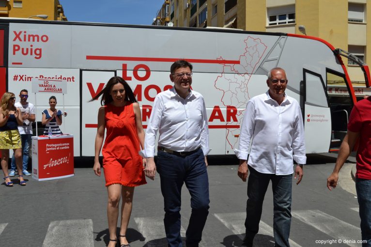 Mitin PSOE Dénia - Rosa Mustafà Ximo Puig y Vicent Grimalt