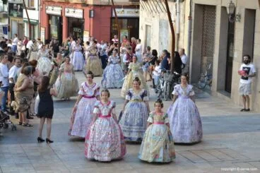 Proclamación Falleras Mayores de Dénia 2016 – Llegada al Ayuntamiento