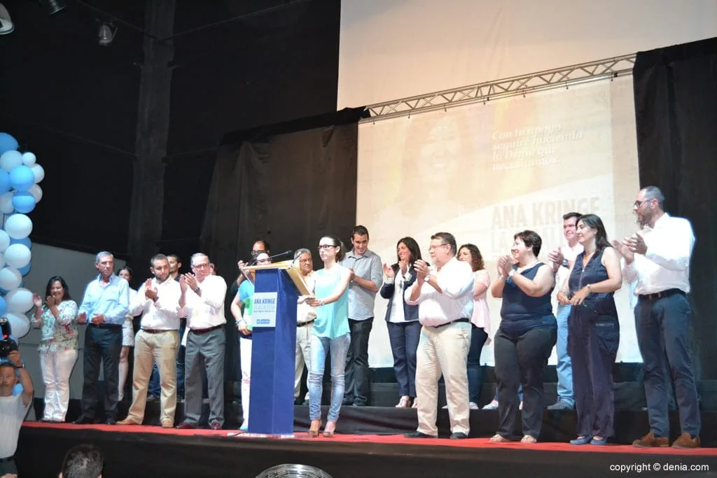 Ana Kringe quiere completar el proyecto de ciudad iniciado en 2008 1 Presentación candidatura PP Dénia - Miembros de la lista