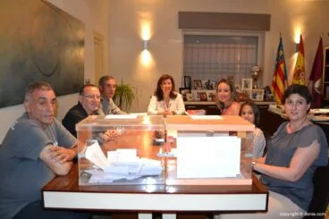 Elección Falleras Mayores Dénia 2016 – Recuento de votos