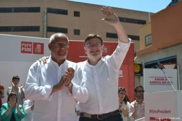 Mitin PSOE Dénia – Vicent Grimalt y Ximo Puig