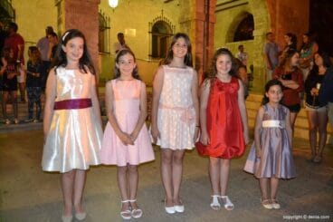 Elección Falleras Mayores Dénia 2016 – Corte de honor infantil