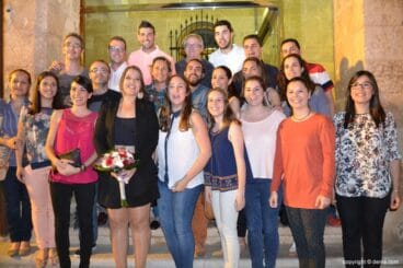 Elección Falleras Mayores Dénia 2016 – Marina con los cargos 2016