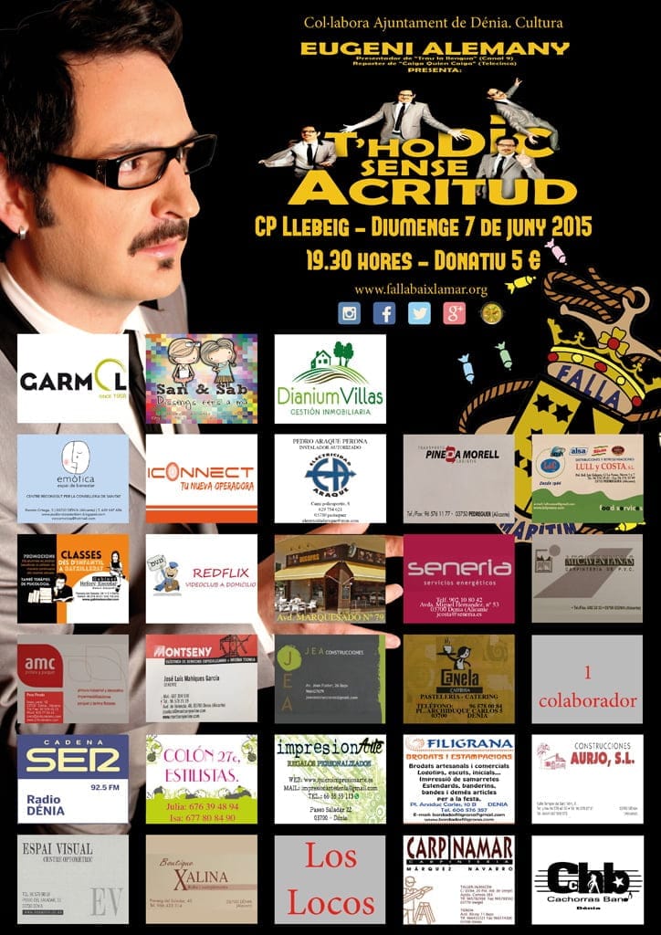 Actuación de Eugeni Alemany en Dénia