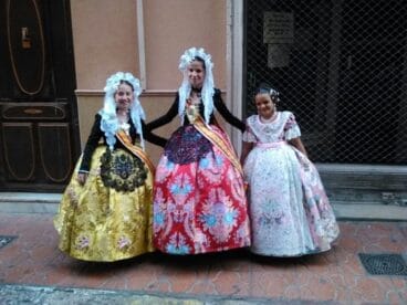 Alejandra en la proclamación de la Bellea del Foc Infantil de Alicante