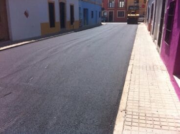 Asfaltado de calles en Dénia