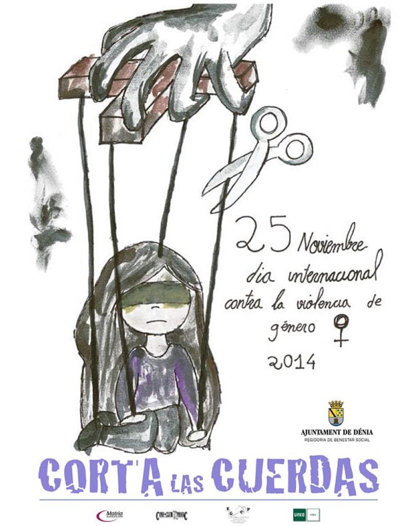 Cartel de Anouk Chocarro contra la violencia de género