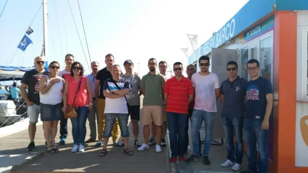 Delegados de las fallas de Dénia en la convivencia