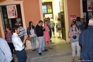 Elecciones Municipales Dénia 2015 – Sede del PSOE tras los resultados