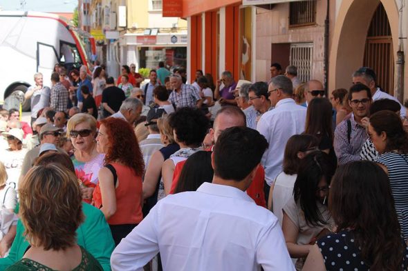 Fiesta de fin de campaña del PSOE en la calle Sagunto