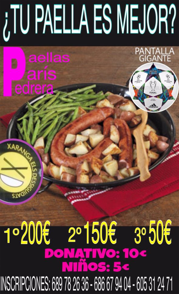 II Concurso de Paellas de París Pedrera