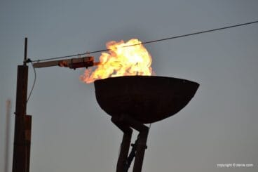 La llama en el pebetero