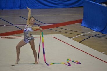 Laura Crespo con cinta