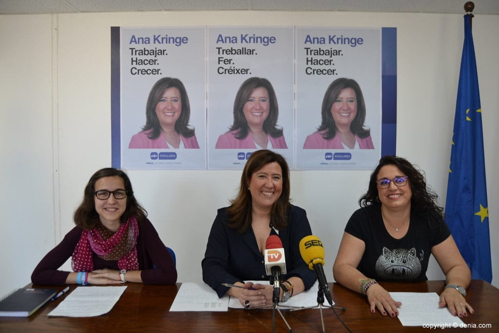 Llanos Ygarza, Ana Kringe e Isabel Gallego