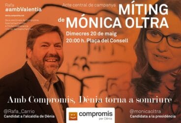 Mitin de Mónica Oltra en Dénia