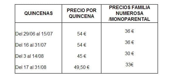 Precios vacances per a totes i tots