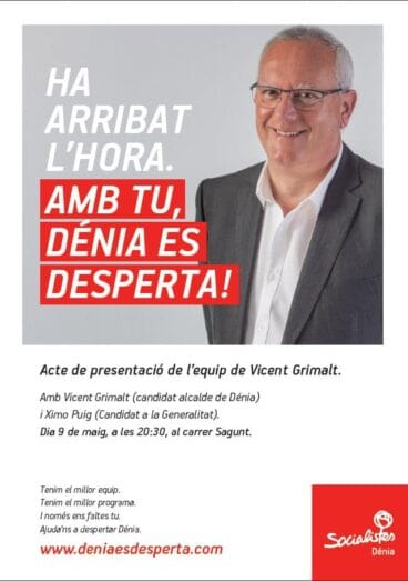 Presentación Candidatura Socialistas de Dénia