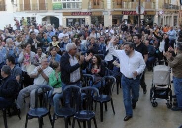 Rafa Carrió en el mitin de Compromis