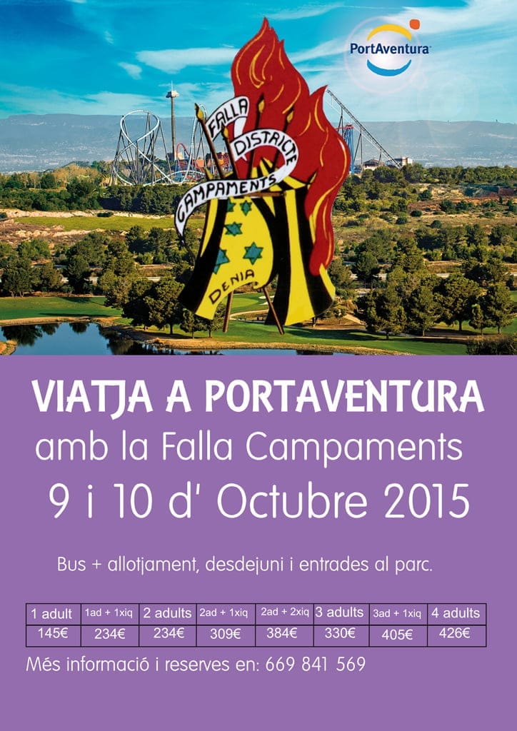 Viaje a Port Aventura con la falla Campaments